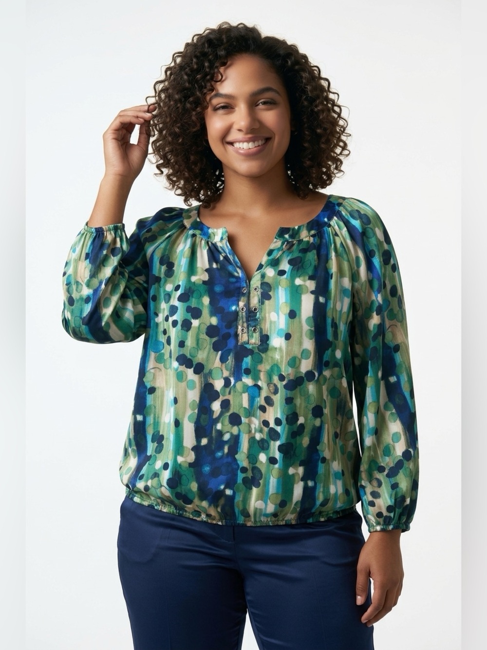 Roz & Ali satiny watercolour blouse